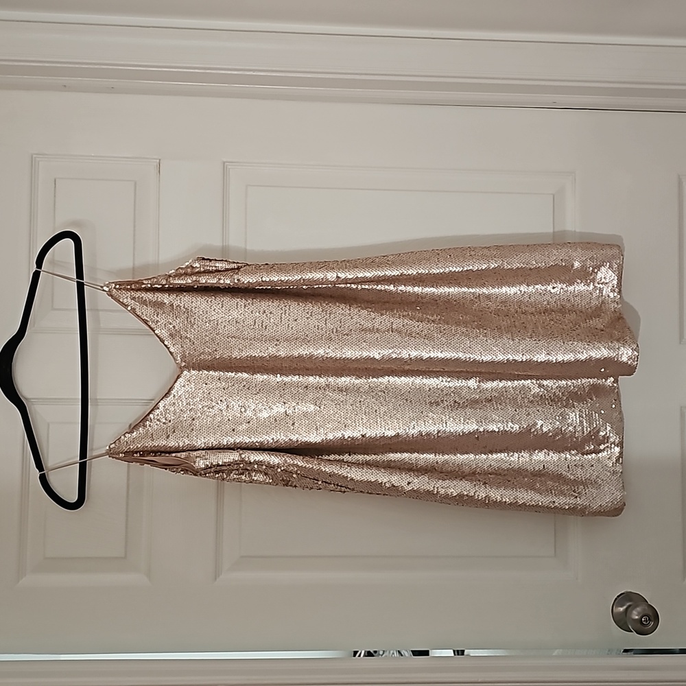 Asos maternity rose gold/pink dress